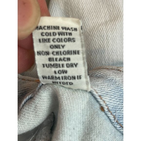 Refuge Womens Cut Off Shorts Frayed Button Up Stretch Mid Rise Blue Size 4 - Picture 9 of 9